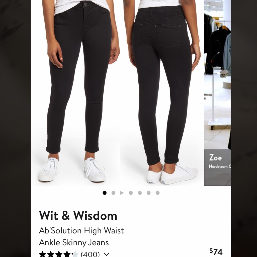 Wit & Wisdom Ab’solution Black Pants